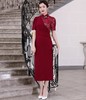 DLQ-A2485新款中国风高端优雅气质立领连衣裙 商品缩略图0