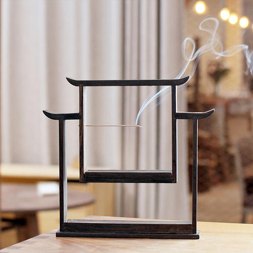 唯诗 |「书香门第」檀木熏香摆件 商品图0