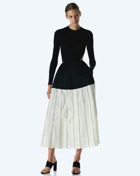 Fan Double Color Skirt