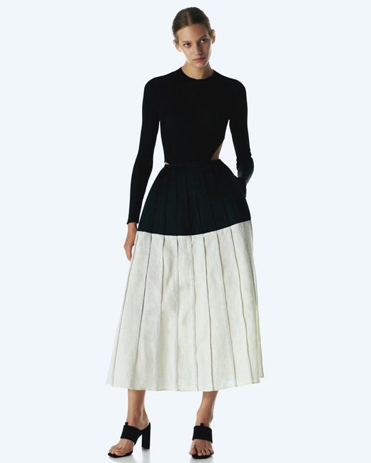 Fan Double Color Skirt 商品图0