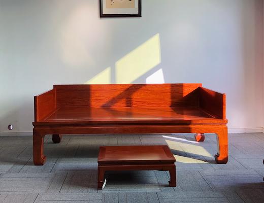 红桥红  家具严选  缅甸花梨(大果紫檀）  【直腿罗汉床两件套】 商品图6