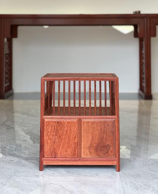 红桥红  家具严选  缅甸花梨(大果紫檀）  【缅花直棂茶水柜】 商品图8