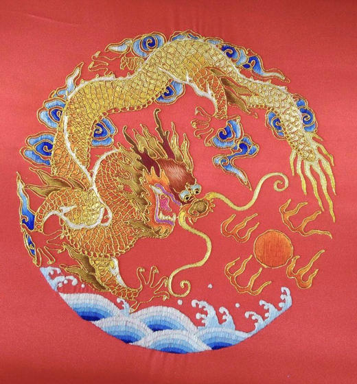 汉绣装饰品《龙腾》 商品图0