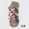 【超值4双,时尚丝棉】时尚玻璃丝棉底女船袜 复古花透明丝女船袜 水晶丝女船袜 商品缩略图5