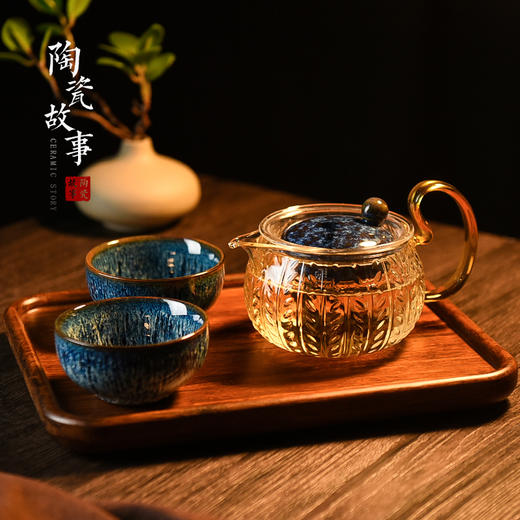 茶壶-泡茶壶-玻璃玲玎壶、星穗壶及活动茶具套组 商品图0
