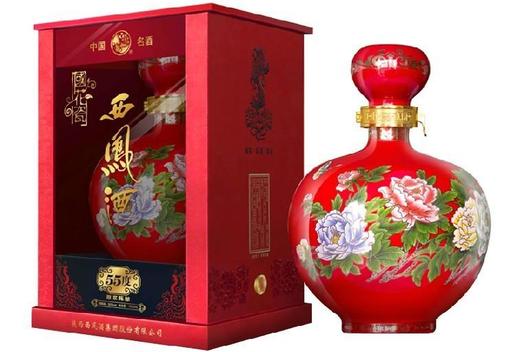 【推荐】（2018年）西凤酒 西凤国花瓷 55度 1.5L 【单坛装】 商品图0