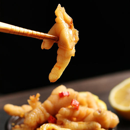 【甄味尚酸辣无骨鸡爪200g】 蒜香柠檬凤爪零食肉类休闲小吃 商品图0