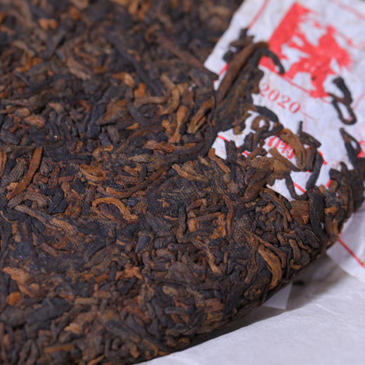 澜沧古茶2020年生肖茶鼠兆丰年大饼普洱茶熟茶熟普云南茶叶357g 商品图4