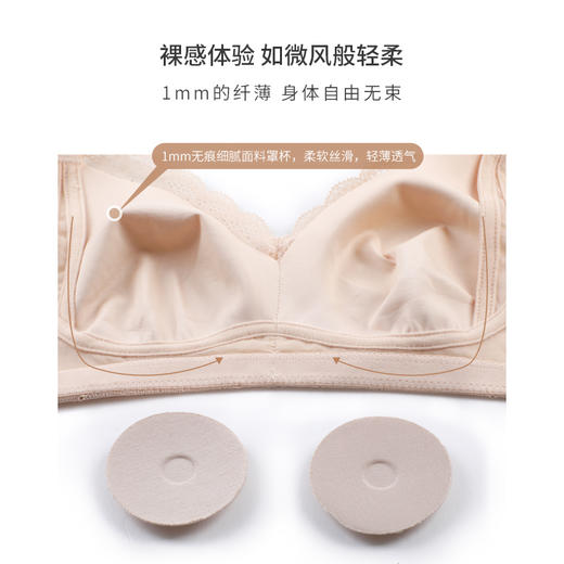 雅黛丽内衣女文胸大胸显小无钢圈侧收内衣全罩杯性感胸罩DYW0602 商品图2