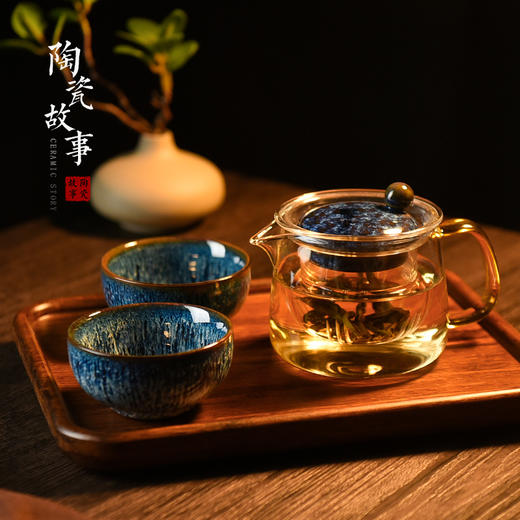 茶壶-泡茶壶-玻璃玲玎壶、星穗壶及活动茶具套组 商品图6
