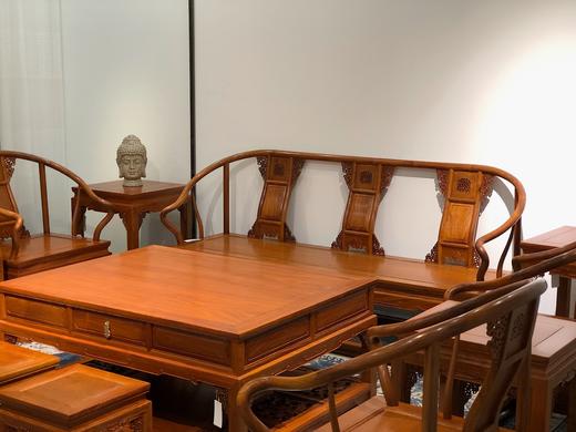 红桥红  家具严选  缅甸花梨(大果紫檀）  【圈椅沙发十二件套】 商品图3