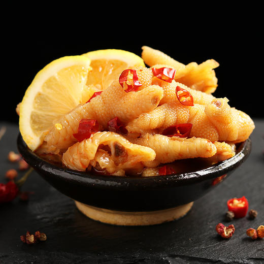 【甄味尚酸辣无骨鸡爪200g】 蒜香柠檬凤爪零食肉类休闲小吃 商品图1