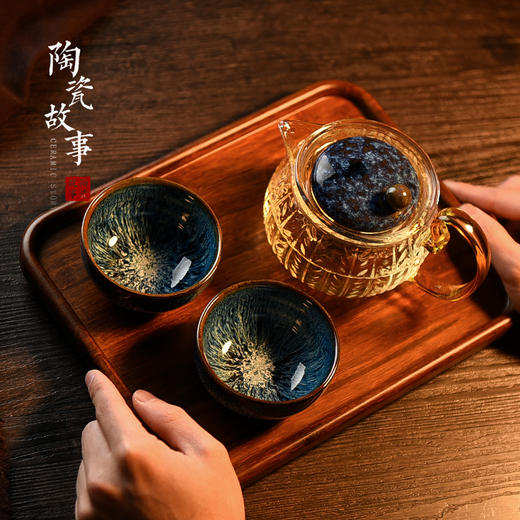 茶壶-泡茶壶-玻璃玲玎壶、星穗壶及活动茶具套组 商品图3