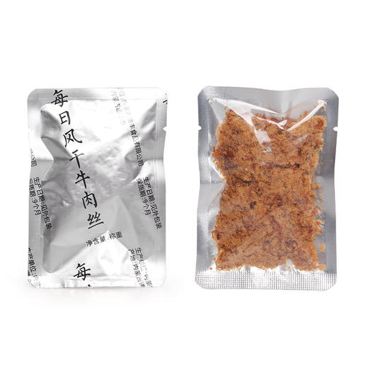 为孩子准备的无添加剂风干牛肉丝  180g/盒 商品图1