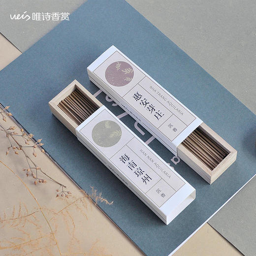 唯诗 | 【标品香短款系列】天然沉香纯线香 檀香 味甜醇厚 卧室/书房/茶室用香/净化空气/ 白天/酒店/会客 商品图3