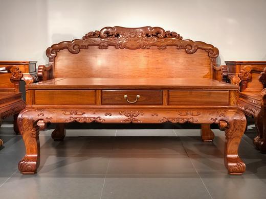 红桥红  家具严选  缅甸花梨(大果紫檀）  【飞天沙发十件套】 商品图1