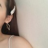S925 银五角星欧美简约镶钻耳钉 商品缩略图1