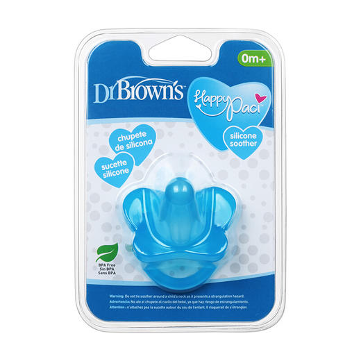 DrBrowns布朗博士一体化全硅胶安抚奶嘴0+（蓝色） 商品图0