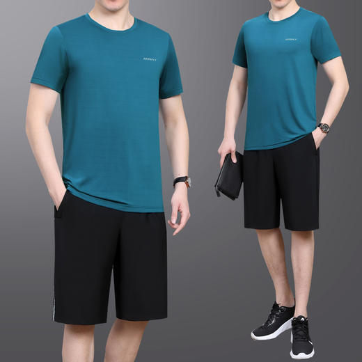 SPYG-12099616中老年爸爸夏装大码休闲运动服薄运动装 商品图0