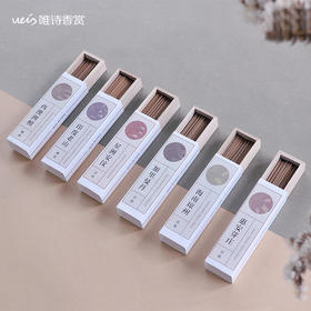 唯诗 | 【标品香短款系列】天然沉香纯线香 檀香 味甜醇厚 卧室/书房/茶室用香/净化空气/ 白天/酒店/会客