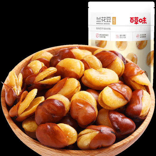 【百草味-兰花豆100g】休闲零食小吃盐焗味蚕豆香辣炒货特产 商品图3