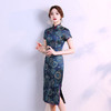 SZZH-18新款时尚潮流真丝立领旗袍 商品缩略图1