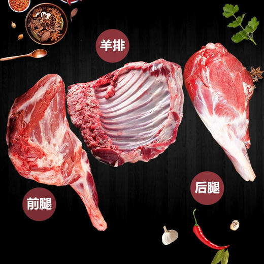 白云飘内蒙乌珠穆沁半只羔羊肉9.2斤分割白条羊羊排羊腿烧烤食材 商品图1