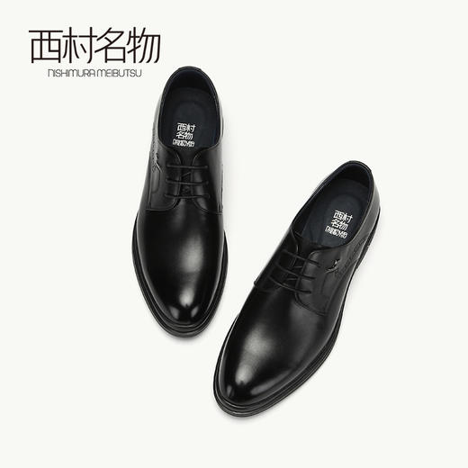 西村名物新品英伦风正装商务真皮男鞋X183V30901 商品图0