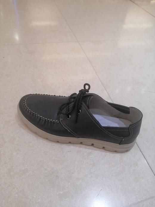 西村名物绑带舒适加厚底真皮男鞋X181W11201 商品图0