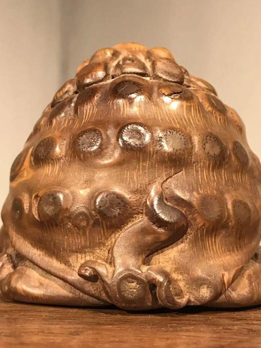 老竹根留节疤巧雕瑞兽， 顺丰包邮 商品图5
