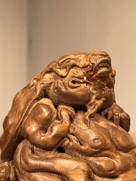 老竹根留节疤巧雕瑞兽， 顺丰包邮 商品图9