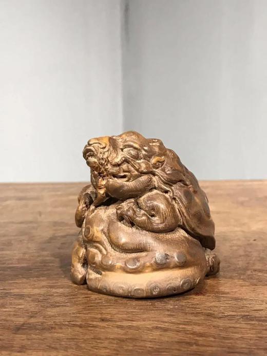 老竹根留节疤巧雕瑞兽， 顺丰包邮 商品图2