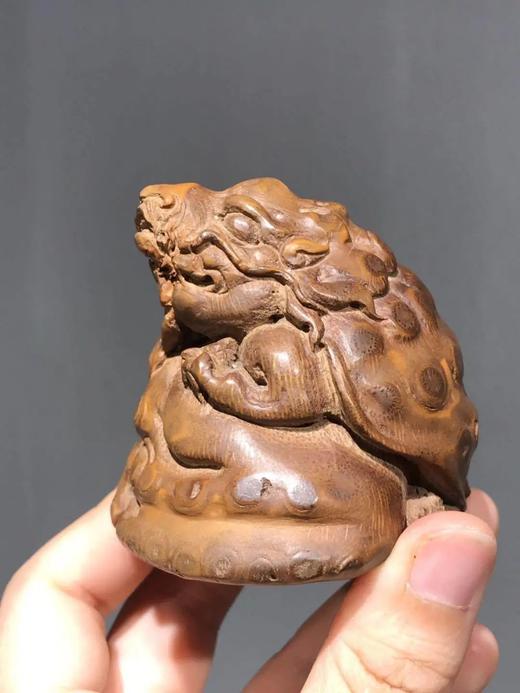 老竹根留节疤巧雕瑞兽， 顺丰包邮 商品图12