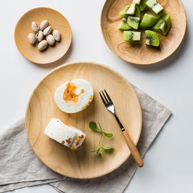 摩登主妇创意日式餐盘碟木质小托盘面包盘骨碟餐碟餐盘水果盘盘子