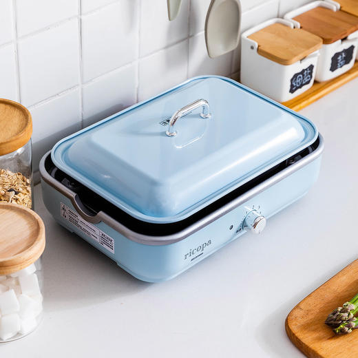 摩登主妇多功能料理锅一体锅韩式烤肉锅家用火锅烧烤网红锅电烤锅 商品图1