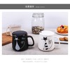 万淄（WanZi）小狸猫系列陶瓷杯简约办公室喝水杯子茶杯马克杯咖啡杯 360ml 猫伙伴 商品缩略图2