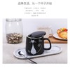 万淄（WanZi）小狸猫系列陶瓷杯咖啡杯情侣杯早餐杯茶杯简约办公室喝水杯子 360ml 斑纹猫 商品缩略图2