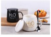 万淄（WanZi）矮款情侣杯H2O陶瓷杯马克杯茶杯咖啡杯办公室水杯 360ml 黑色 商品缩略图1