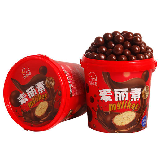 【麦丽素脆心巧克力球168g、2罐】法思觅语 桶装送礼物零食婚庆喜糖果喜糖礼盒 商品图4