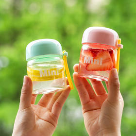 摩登主妇便携水杯迷你玻璃杯好看的ins风网红少女心燕窝分装杯子