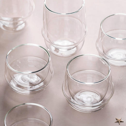 摩登主妇耐热高硼硅玻璃水杯隔热防烫防爆家用泡茶杯子咖啡牛奶杯 商品图3