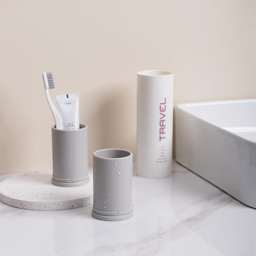 摩登主妇简约旅行牙刷牙具收纳盒便携式洗漱杯子刷牙口碑宿舍家用 商品图1