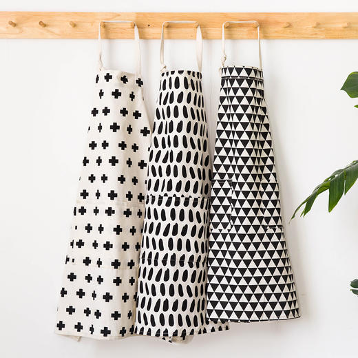 摩登主妇韩版时尚围裙女防油污围腰罩衣成人男厨房做饭工作服 商品图2