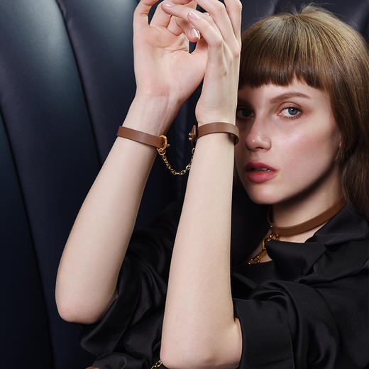 【UPKO】高端双生手环浪潮进口皮质情趣捆绑调教手链配饰 商品图0