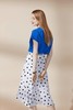 撞色扣眼装饰扣连肩袖上衣 商品缩略图0