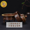 天语龙吟瑞盘香炉象祥云盖仿古铜香炉铜质薰香家居香薰炉供佛茶道香炉 商品缩略图3