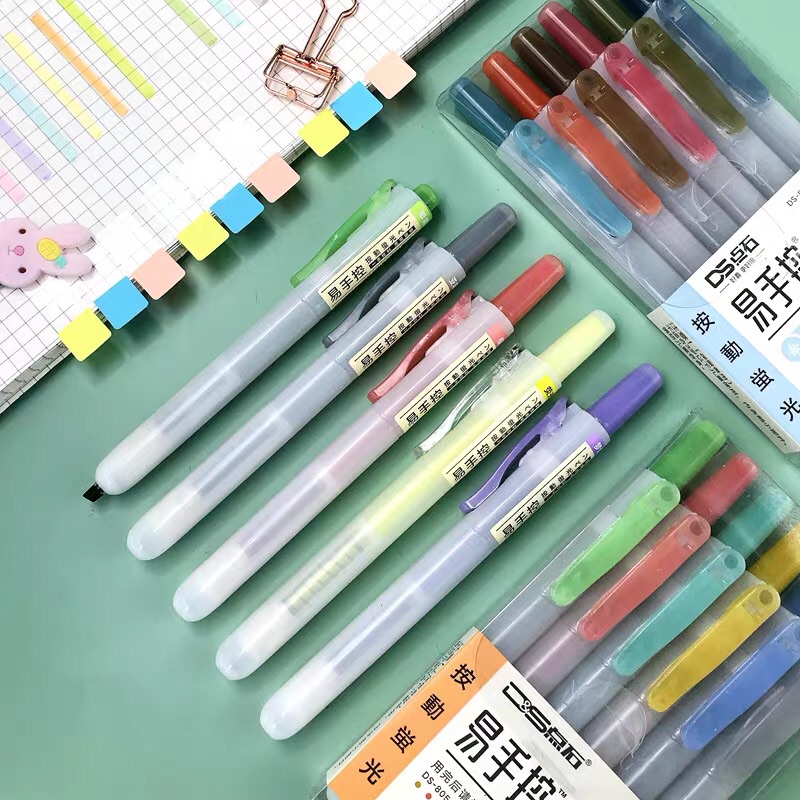 点石易手控按动荧光笔/荧光黄