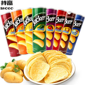 【Jacker杰克牌薯片160g罐装】 土豆片 膨化零食品