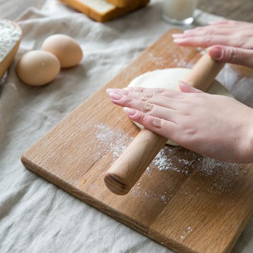 摩登主妇家用大号加长 实木擀面杖擀面棍擀皮饺子皮专用厨房烘焙 商品图2