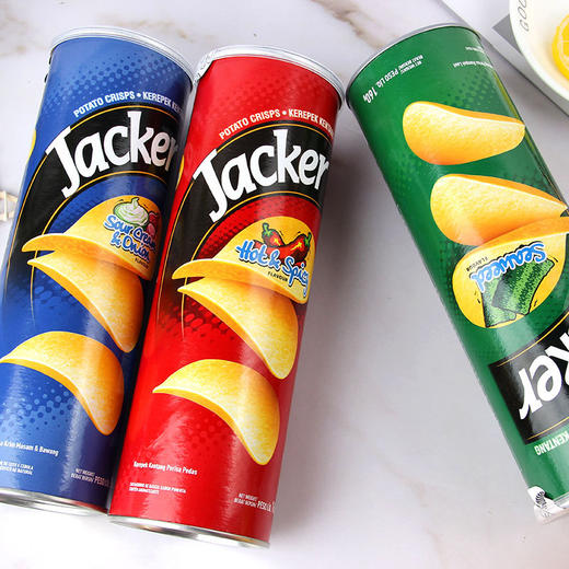 【Jacker杰克牌薯片160g罐装】 土豆片 膨化零食品 商品图2